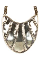 Anndra Neen - Metallic Streak Bib Necklace - Lyst