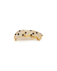 Kenneth Jay Lane | Metallic Crystal Leopard Brooch | Lyst