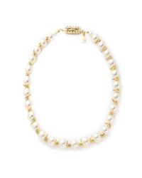 Tom Binns - Metallic Jackie Ouch Pearl And Barbed Wire Necklace - Lyst