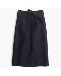 J.Crew | Blue Collection A-line Midi Skirt In Italian Wool Blend | Lyst