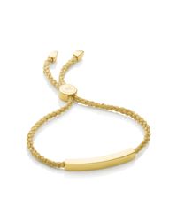 Monica Vinader | Metallic Linear Friendship Bracelet | Lyst