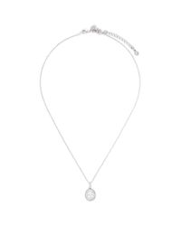CZ by Kenneth Jay Lane | White Oval Cut Cubic Zirconia Pendant Necklace | Lyst