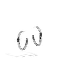 John Hardy | Metallic Classic Chain Medium Hoop Earrings | Lyst