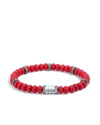 John Hardy | Red Bedeg Beads Bracelet | Lyst