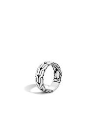 John Hardy | Metallic Classic Chain Band Ring for Men | Lyst