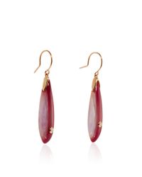 Mark Davis | Red Bakelite Earrings With Diamonds | Lyst