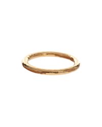 Monica Vinader | Metallic Hammered Skinny Ring | Lyst