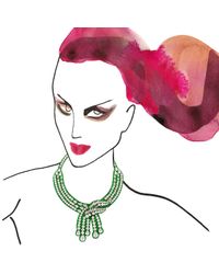 Shourouk | Green Legend Necklace | Lyst