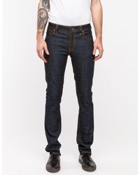 Nudie Jeans | Blue Thin Finn Organic Dry Twill for Men | Lyst
