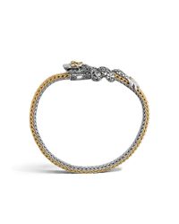 John Hardy | Metallic Legends Naga Dragon Station Extra-small Two Tone Bracelet | Lyst