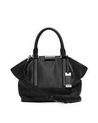 Michael Kors | Black Lexi Small Leather Satchel | Lyst