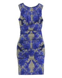 Nicole Miller | Blue Lauren Chinoiserie Dress | Lyst