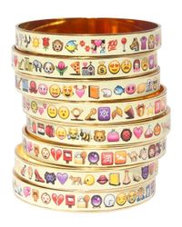 Bijoux De Famille | Metallic Emoticon Bangles | Lyst