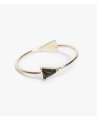 Mociun | Metallic Onyx Double Triangle Ring | Lyst