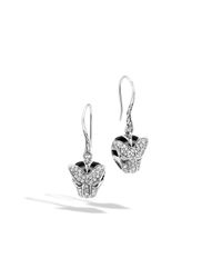 John Hardy | Blue Legends Macan French Wire Earrings | Lyst