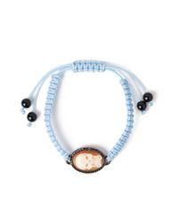 Amedeo | Blue Skull Bow Cameo Bracelet | Lyst