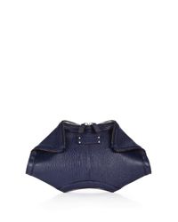 Alexander McQueen | Blue De Manta Small Clutch | Lyst