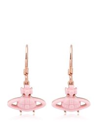 Vivienne Westwood | Pink Darcy Resin Drop Earrings | Lyst