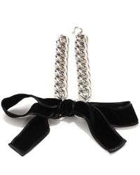 Alexander McQueen | Metallic Ribbon Bow Chain Necklace | Lyst