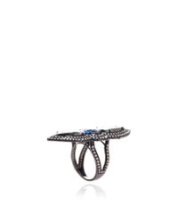 Gioia | Sapphire Black Diamonds Ring | Lyst