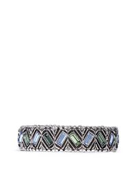 Philippe Audibert | Blue Loa Ethnic Crystal Elasticated Bracelet | Lyst