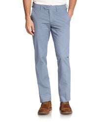 Saks Fifth Avenue | Blue Geo-printed Chinos for Men | Lyst