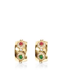 House of Lavande | Red Christian Dior Clip On Hoop Earrings | Lyst