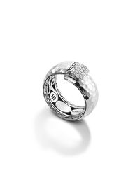 John Hardy | Metallic Overlap Band Ring | Lyst