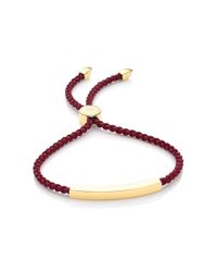 Monica Vinader | Metallic Linear Friendship Bracelet | Lyst