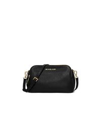MICHAEL Michael Kors | Black Bedford Medium Double Zip Messenger Crossbody | Lyst