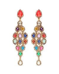 Erickson Beamon | Multicolor 'telepathic' Crystal Chandelier Drop Earrings | Lyst