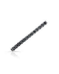Anne Sisteron - 14kt Rose Gold Black Diamond Bar Ear Cuff - Lyst
