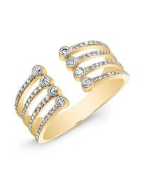 Anne Sisteron - Metallic 14kt Yellow Gold Diamond Electric Ring - Lyst