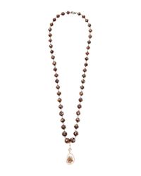 Nina Runsdorf | One Of A Kind Brown Rough Diamond Bead Necklace | Lyst