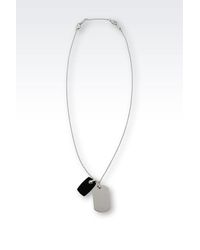 Emporio Armani | Metallic Necklace for Men | Lyst