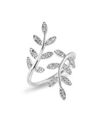 Anne Sisteron | Metallic 14kt White Gold Diamond Ivy Ring | Lyst