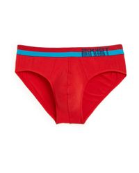 2xist | Red Barcode Modal No-show Briefs for Men | Lyst