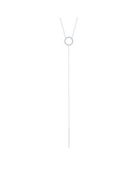 Anne Sisteron - Metallic 14kt White Gold Diamond Open Circle Lariat Necklace - Lyst