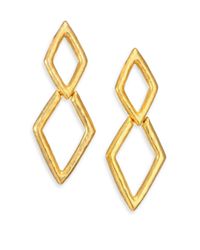 Kenneth Jay Lane | Metallic Kite Drop Earrings | Lyst