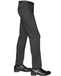 Z Zegna | Gray 18cm Stretch Wool Blend Serge Pants for Men | Lyst