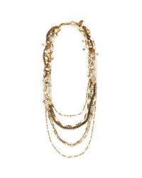 Erickson Beamon | Metallic Ballroom Dancing Embellished Multi-chain Necklace | Lyst