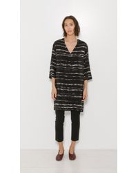 Vince | Black Shadow Stripe 3/4 Shift | Lyst