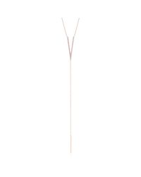Anne Sisteron - Metallic Rose Gold Diamond Deep V Lariat Necklace - Lyst