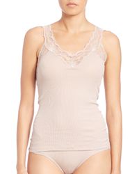 Hanro | Beige Valencia Tank Top | Lyst
