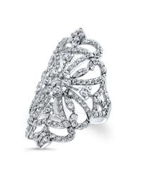 Anne Sisteron - Metallic 18kt White Gold Diamond Reine Ring - Lyst