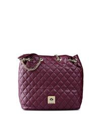 Love Moschino | Purple Quilted Faux-Leather Shoulder Bag | Lyst