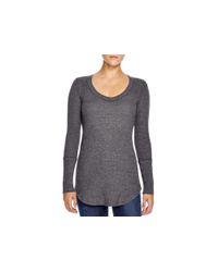 Splendid | Gray Thermal Top | Lyst