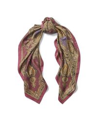Ralph Lauren | Purple Sicily Silk Scarf | Lyst