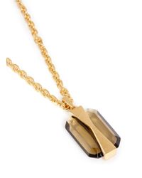 Alexander McQueen | Natural Rock Crystal Bridge Pendant Necklace | Lyst