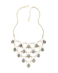 Trina Turk | White Rubber Statement Necklace | Lyst